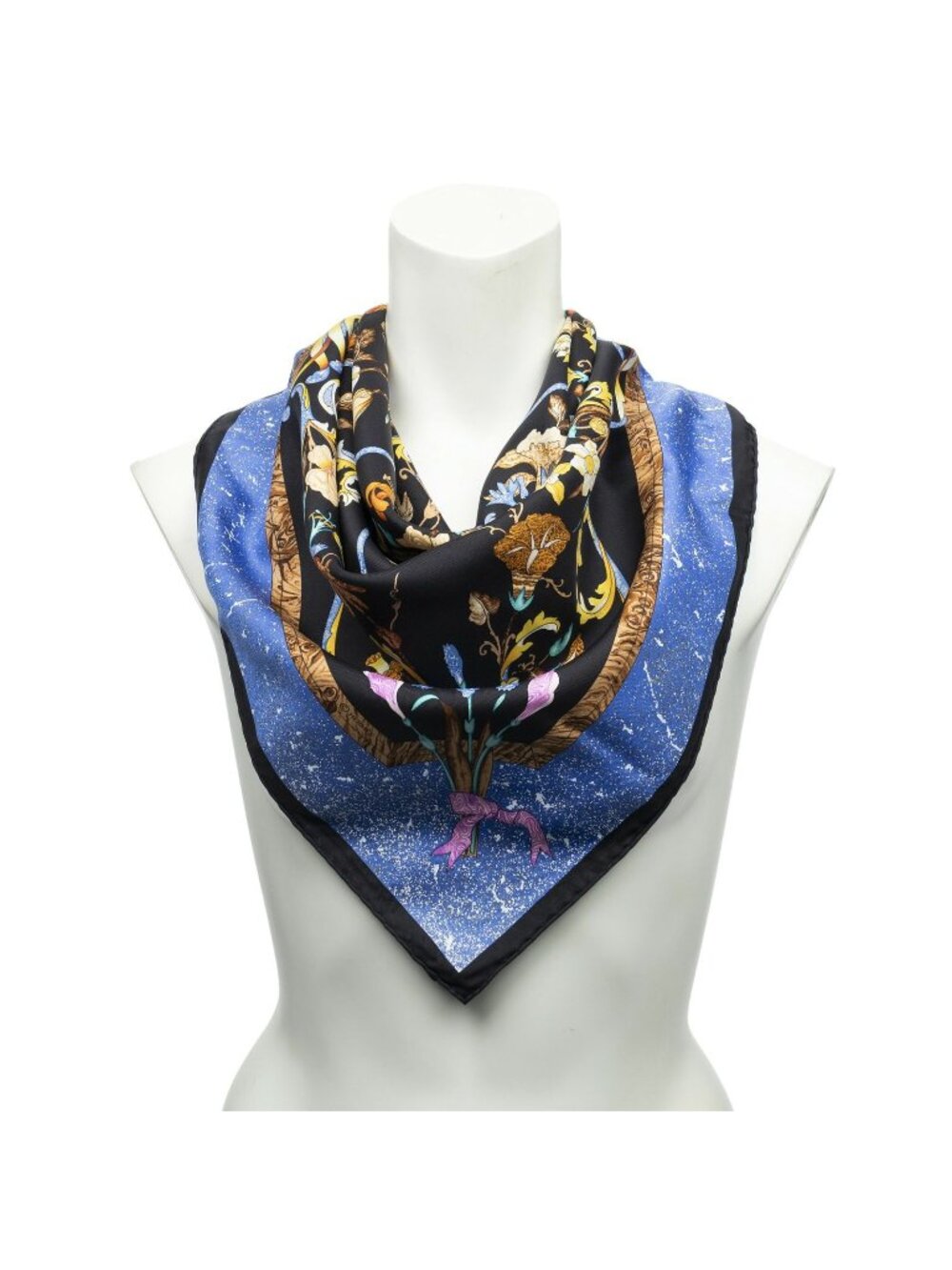 Hermes Scarf Blue